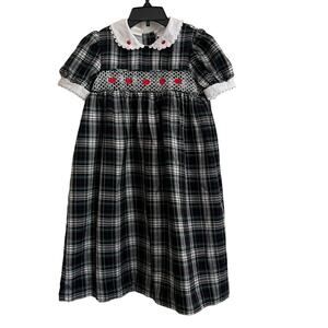 Vintage Little Bitty Plaid Apple Dress